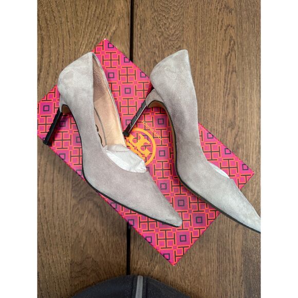 Sam Elderman Grey Suede Pumps Heels EU 36 / US‎ 6 - Picture 2 of 4